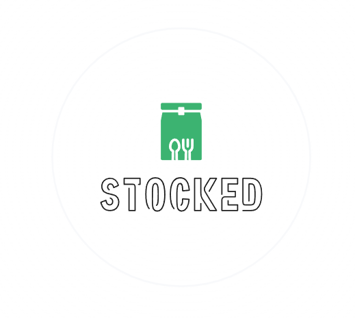 Stocked household ingredients tracking website design by PixelCork